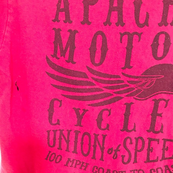 APACHE MOTOR CYCLES Tee Shirt Size Medium AS-IS - Picture 7 of 10
